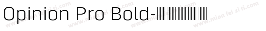 Opinion Pro Bold字体转换